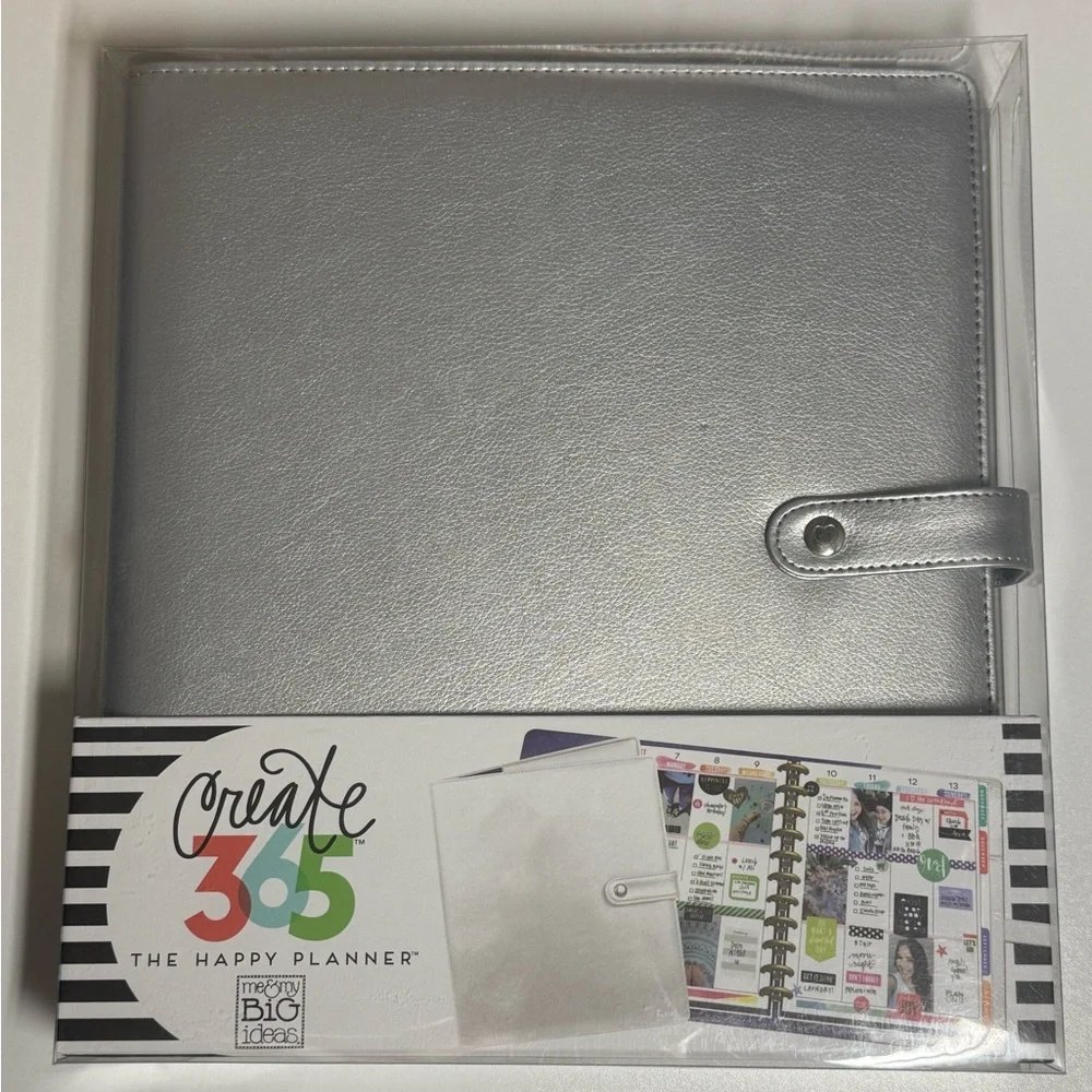 NEW The Happy Planner BIG Deluxe Cover, Silver